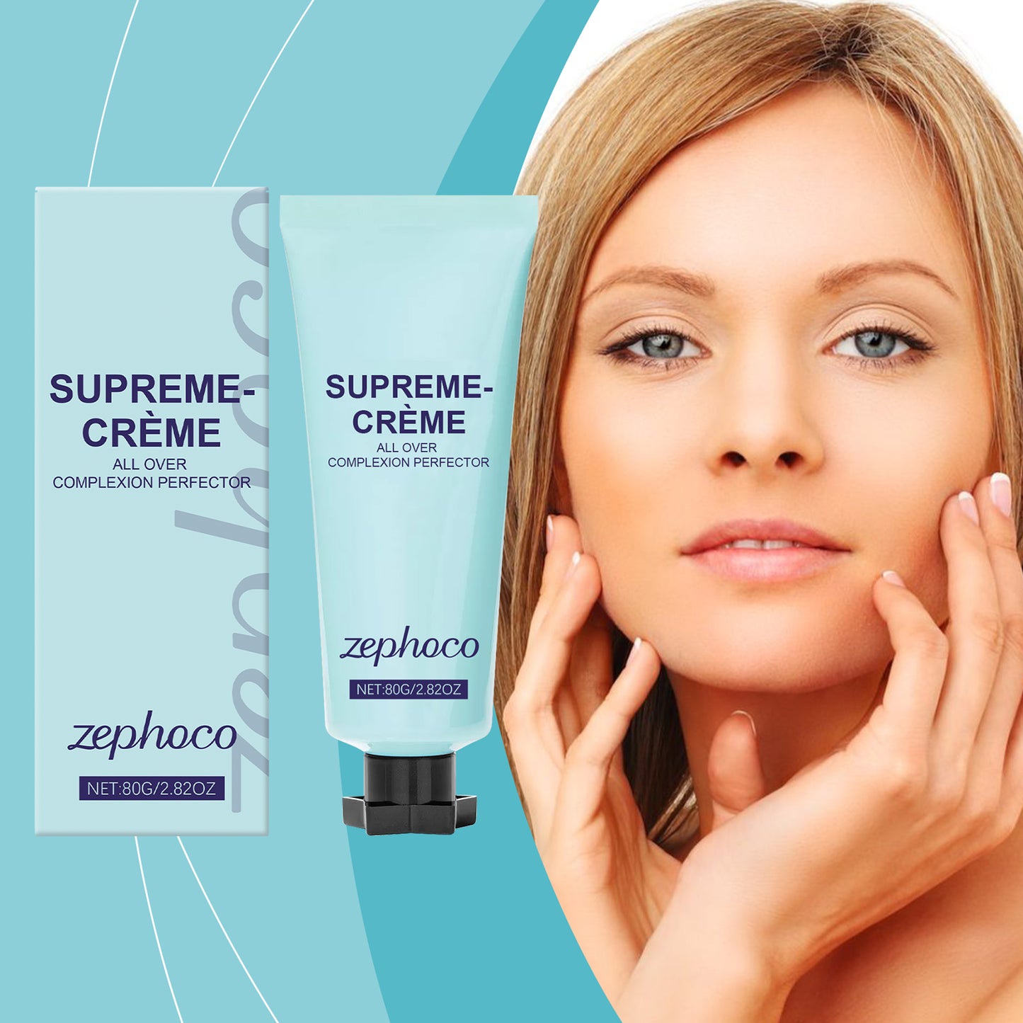 zephoco Creme Concealer, Improves Darkness, Light And Moisturizing, Light And Clear Long Lasting Concealer
