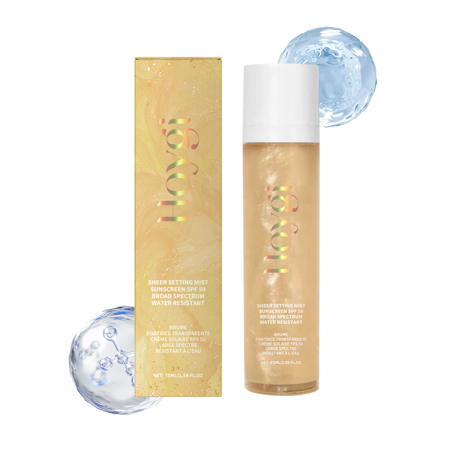 Hoygi Moisturizing Protective Spray, Moisturizing Refreshing Lightweight Texture Non-Greasy Moisturizing Protective Spray
